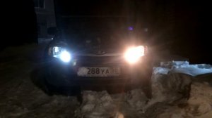 Установка светодиодных ламп 6 Ватт 5050 18 SMD на ходовые огни лада гранта