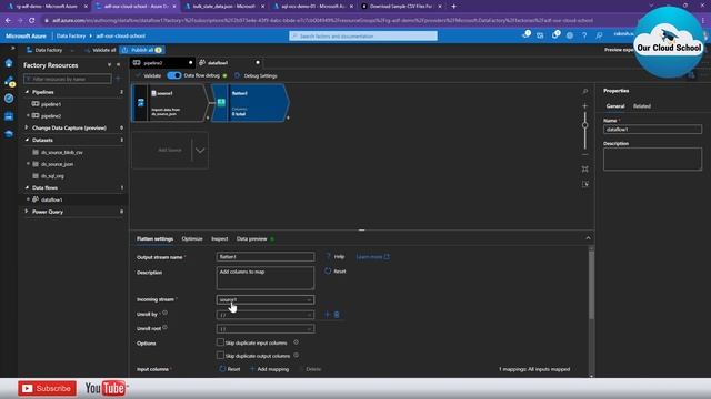 124. Bulk Insert from json to SQL using Azure Data Factory (ADF) смотреть онлайн