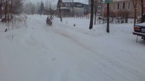 Снегокат из бензопилы - 1.