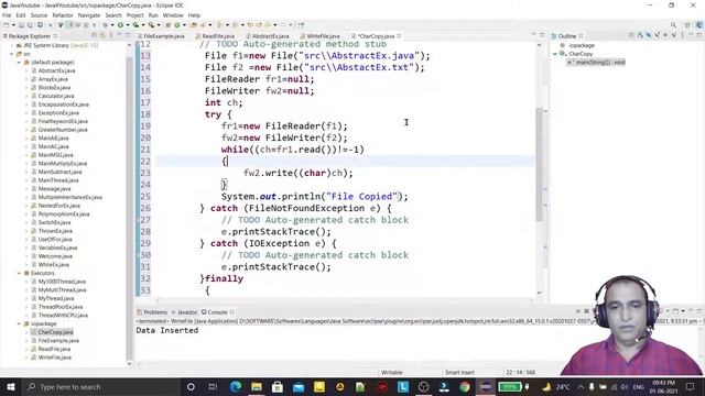 Java File Handling -4- Java Copy File | Java Copy Binary and Character File | Dr Vipin Classes