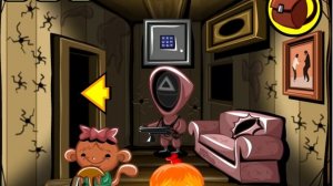 Monkey GO Happy: Stage 585 — Squid Game + Pulp Fiction · Free Game · Walkthrough