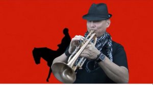 "Spaghetti Western" - "A Fistfull of Dollars"  trumpet solo,backing track,music sheet