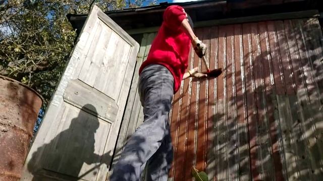 Оформление дачного участка. Дизайн дачи. Крашу сарай смотреть онлайн