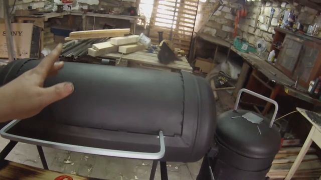 Мангал 3в1 Смокер из газового баллона смотреть онлайн