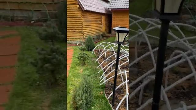 Подготовка роз на зимовку. Установка каркасов под укрытие. Космодром2 смотреть онлайн
