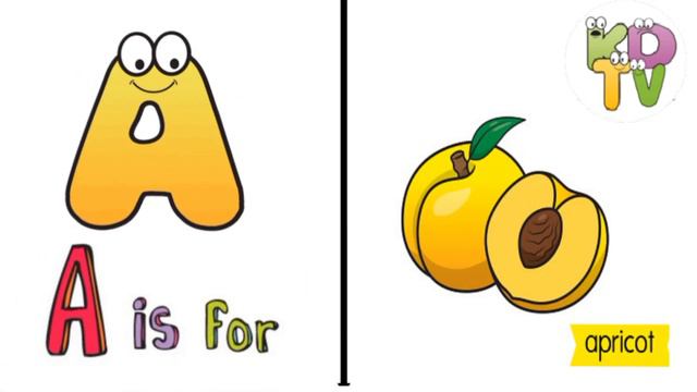 A for apple b for ball || learn 10 words with letter A || abcd || alphabet phonics song for kids