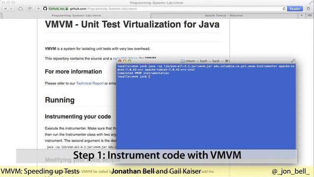 VMVM: Unit Test Virtualization for Java смотреть онлайн