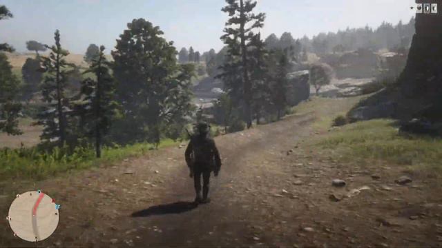 Red Dead Online Timelapse - Пешком через всю карту