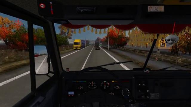 Euro Truck Simulator 2 - #334 - Kamaz 4410-6450 [RUS Map v1.7 & European Autumn] смотреть онлайн