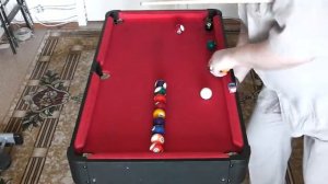 Домашний бильярд. Урок 4 (Home billiards. lesson 4) Американка в линию