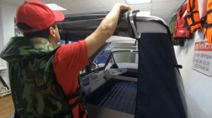 Тент КОМБИ на лодку Скат 450Fi