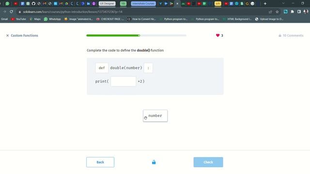 69 Custom Functions | Introduction to Python | Sololearn