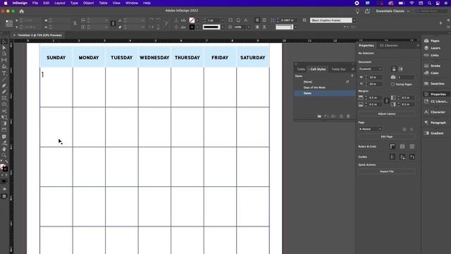 How to Create a Calendar Template in InDesign смотреть онлайн