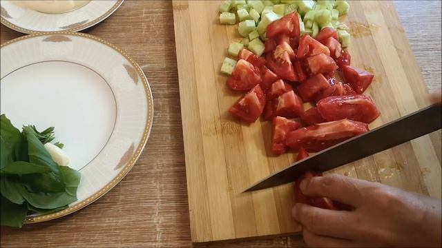 Салат из БАКЛАЖАНОВ с ПОМИДОРАМИ Овощной салат смотреть онлайн