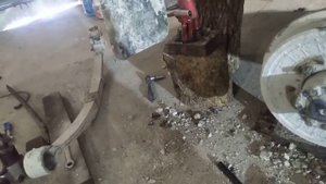 Уаз-469 замена сайлентблоков задних рессор..