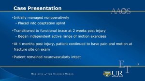 Triceps sparing Posterior Approach to the Humeral Diaphysis Case