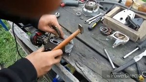 Как вытащить подшипники мотокоса Спарта 25?