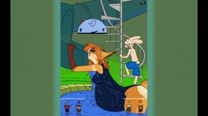 Fox girl vores several rabbits (quick version)