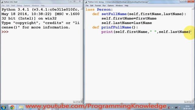 Python Tutorial for Beginners 15 - Classes and Self