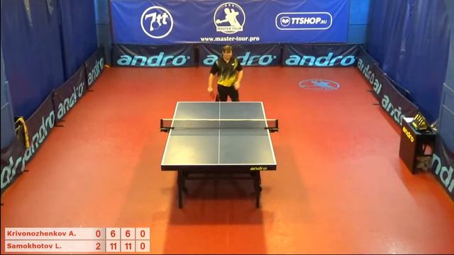 Настольный теннис матч 210918 15 Кривоноженков Артем Самохотов Леонид 1-2 место смотреть онлайн