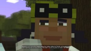 Minecraft: STORY MODE - Episode 1 Walkthrough Part 1 - THE GIANT CREEPER!