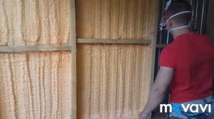 Polynor.  Напыляемый утеплитель . Утепление каркасного гаража.