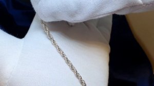 Плетение № 33 Сингапур. Виды плетения золотых браслетов и цепочек.