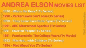 ANDREA ELSON MOVIES LIST