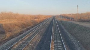 Оренбург - Каргала. Из кабины машиниста тепловоза. В Путь...