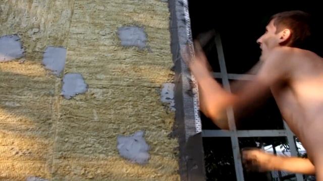 Как утеплить фасад дома каменной ватой делаем углы базальтовая вата
