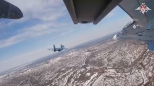 Плановые полеты истребителей Морской авиации Северного флота