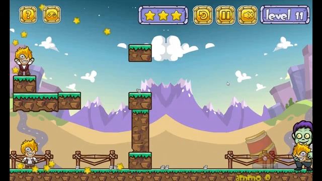 Zombies Heads Up walkthrough all levels 1-21 смотреть онлайн