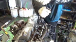 Проверка компрессии в двигателе D4DD 5249733  (4D34 Mitsubishi)