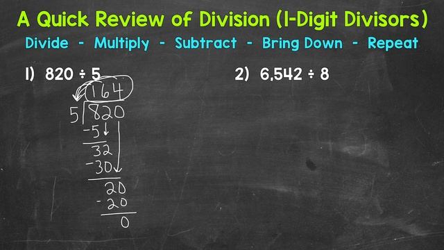 Long Division: Dividing by a 1-Digit Number | A Step-By-Step Review | Math with Mr. J смотреть онлайн