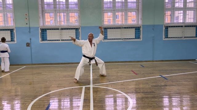 Школа Кёкусинкай / 2 кю / Правка: Рэнраку, Пинан соно го, Гэкисай дай (18.09.22)