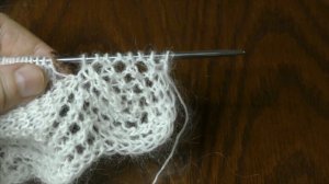 Часть 5.  Ажурный платок.  Вяжем 3 й угол и верхнюю кайму.