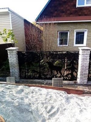 Заливка блоков Колотый кирпич