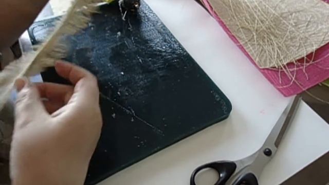 Как Сделать Красивый Цветок Из Мешковины. Мастер-Класс. Часть 1. Tutorial.