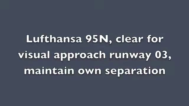 Transcription of DLH95N radio comms on arrival to Lisbon airport (LPPT) смотреть онлайн