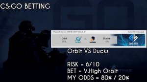 Orbit vs. Ducks - 01.04.15 19:00 CEST - CS:GO Betting