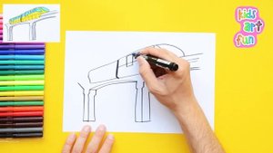 How to draw a Monorail Train