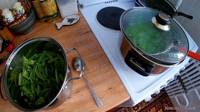 #2.Зелёный горошек в стручках на зиму
