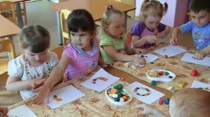 Урок лепки в детском саду