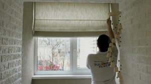 Римская штора. Классическая римская штора монтаж , на потолок.Профильный карниз для римской шторы