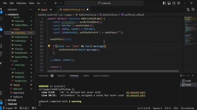 Submit Bootstrap Form On Same Page & UseFetcher | React Router V6.4 Tutorial In Hindi #react