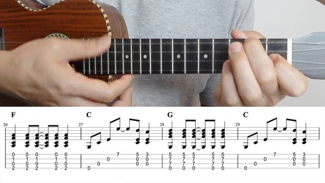 Under The Sea (The Little Mermaid) [Ukulele Fingerstyle] Play-Along with TABs *PDF available смотреть онлайн