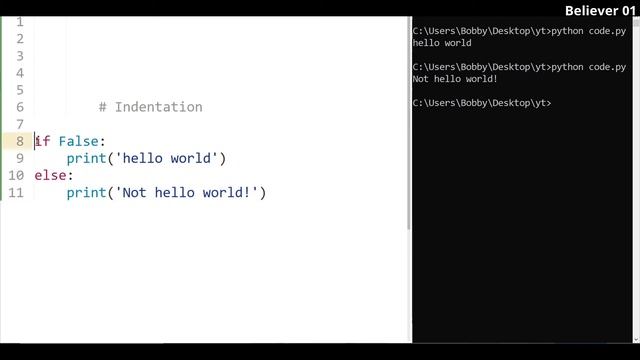 Identation in python in Telugu | Learn Python in Telugu | Lesson - 9 смотреть онлайн