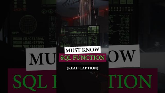 MUST KNOW SQL FUNCTIONS!!  #excelanalytics #sqlfunctions #thedatacharya