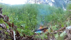 Что будет если кинуть в костер газовый баллон