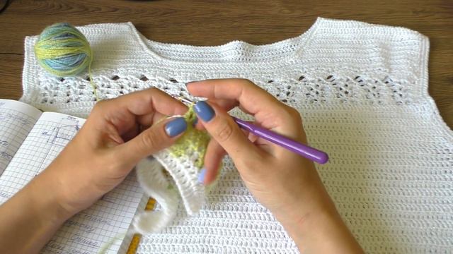 Ажурный топ крючком. Мастер-класс по вязанию. 2 часть